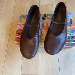 Jeffrey Campbell Dancerina ballet flats in brown